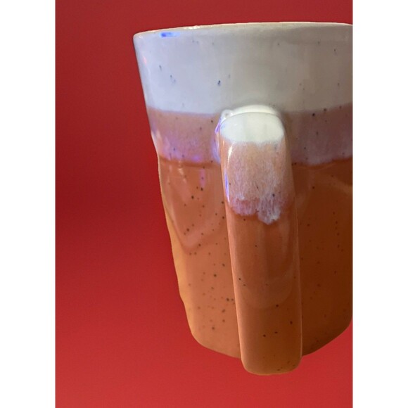Stoneware Handmade Ceramic Drip Glazed Coffee Mug Campfire Rustic Cabin Urban - Picture 12 of 15